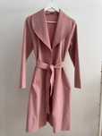 Płaszcz oversize S/M/L pudrowy róż