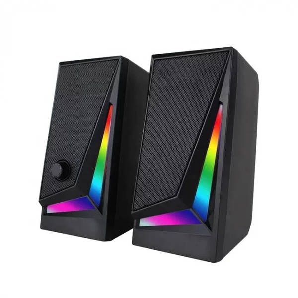 Компьютерные колонки с RGB, MUSIC DJ MJ-100A, колонки для ноутбука