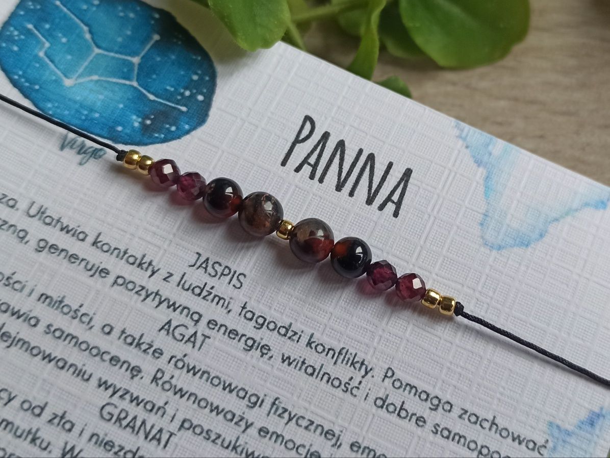 Panna bransoletka na szczęście, kamienie amulet