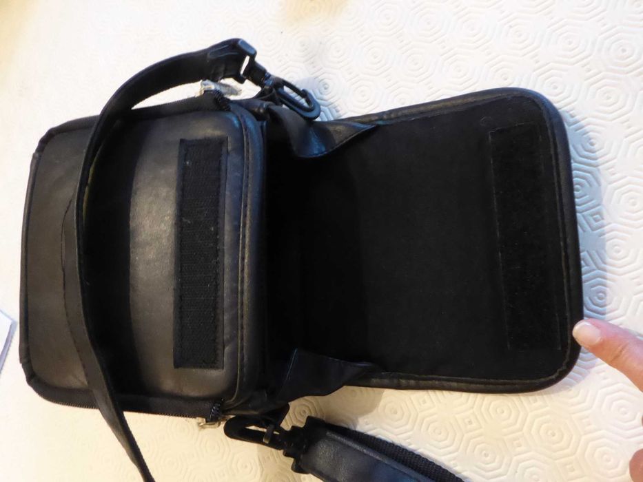 Bolsa máquina fotográfica, pele sintética, preto