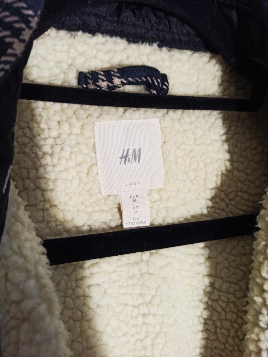 Kurtka męska czarno-niebieska H&M