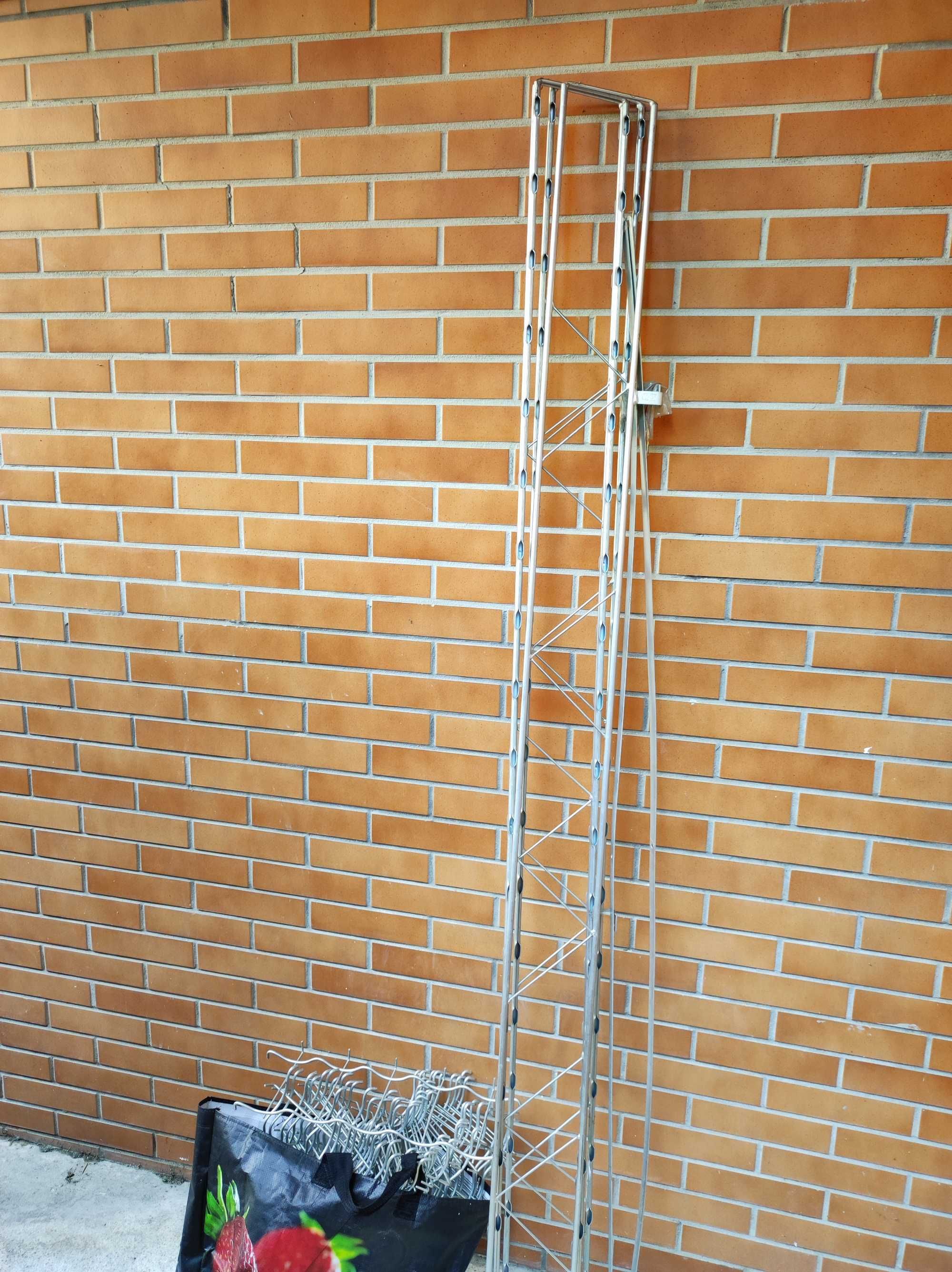 Garrafeira metálica 200 garrafas galvanizada
