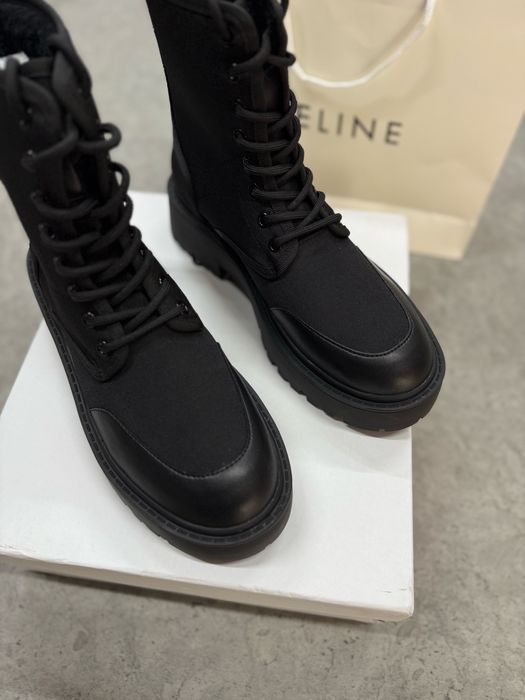 Жіночі ботинки черевики Celine bullky laced челси зимові
