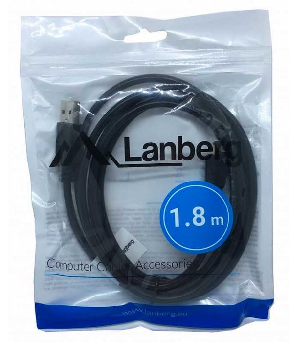 Kabel MiniUSB mini USB Pad PS3 1,8m Lanberg * Solidny Przewód !