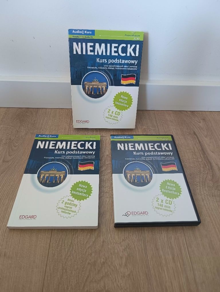 Niemiecki - Kurs Podstawowy, książka + 2x audio CD, Edgard