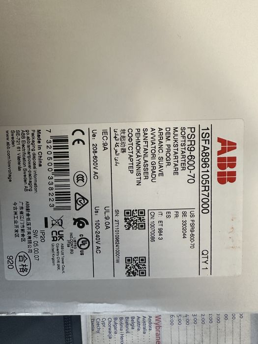 Sprzedam nowy sofstarter Abb