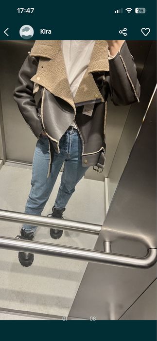 Kurtka zimowa kożuch. nowa