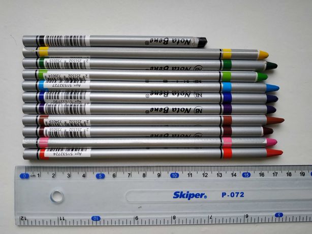 Кольорові бездревесні олівці Nota Bene 11 шт. Цветные карандаши