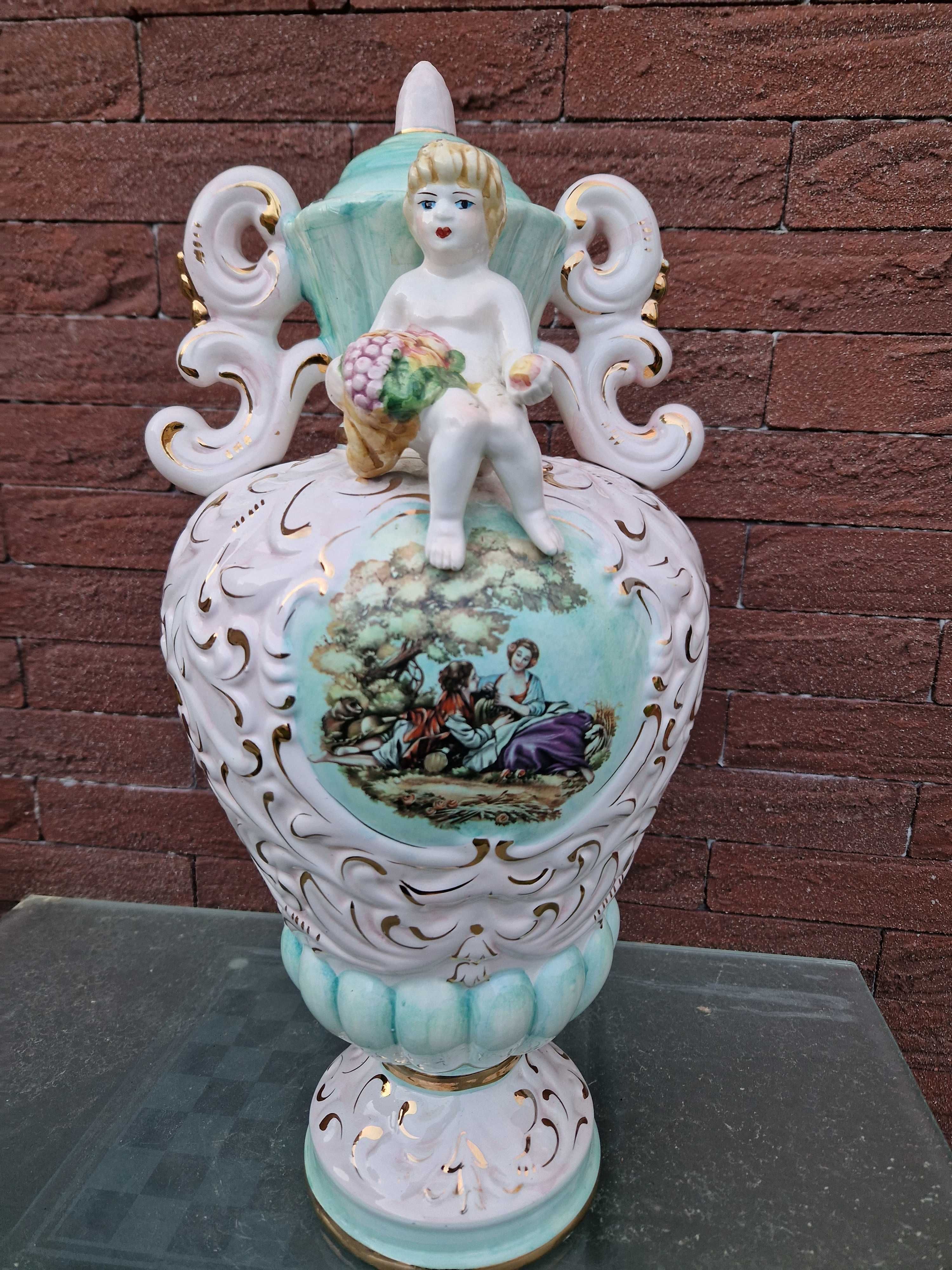 Porcelana  Włoska (Amfora) wys  48 cm