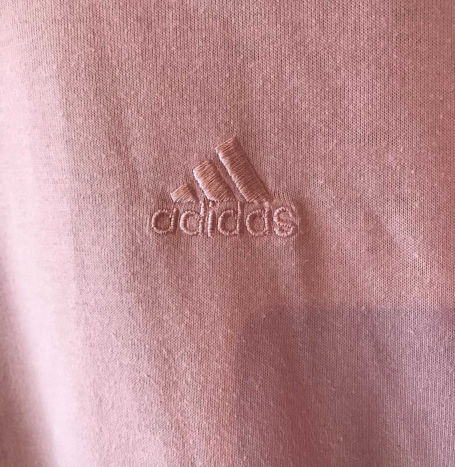 Pudrowo Różowa podkoszulka Adidas Damska