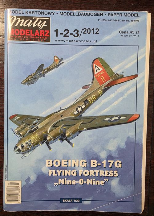 Zestaw Maly modelarz B-17G zestaw z laserami