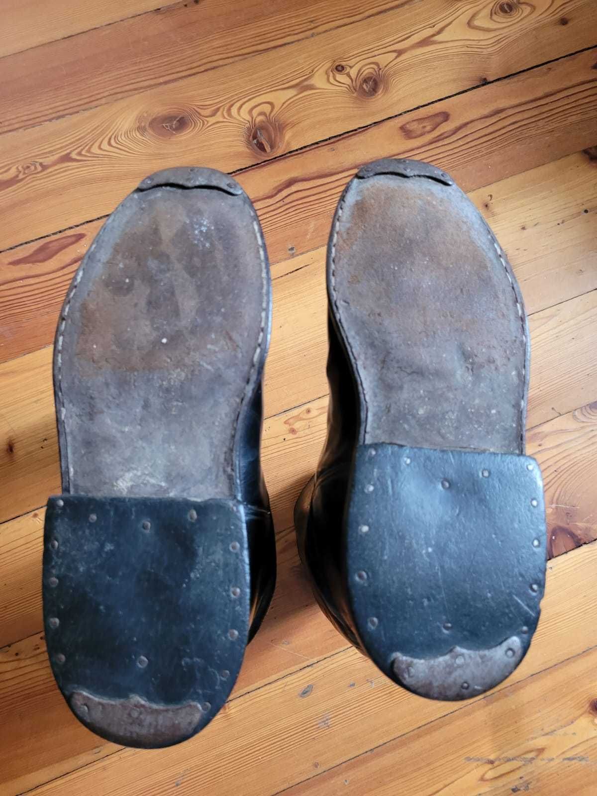 Buty męskie, skórzane, wysokie tzw. oficerki