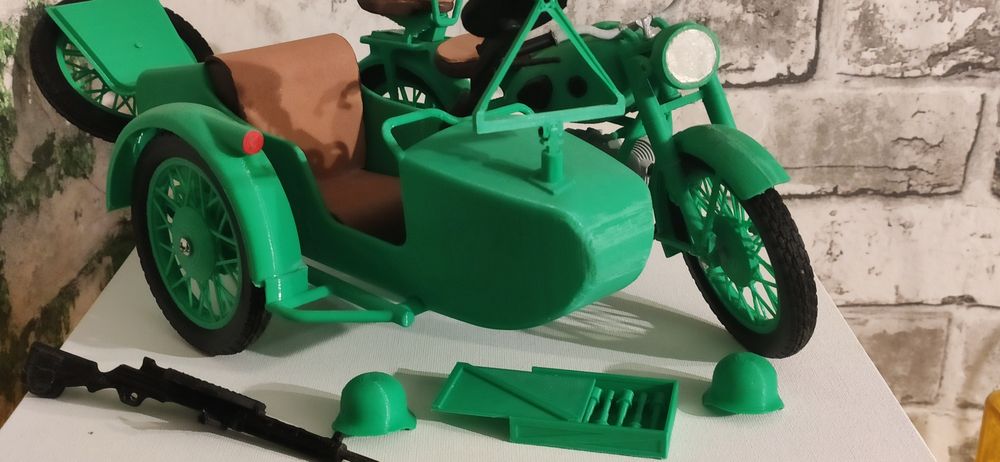 Model motocykla DNEPR M72 druk 3d