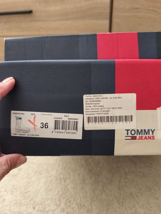Черевики,ботинки,Челсі Tommy Hilfiger,36