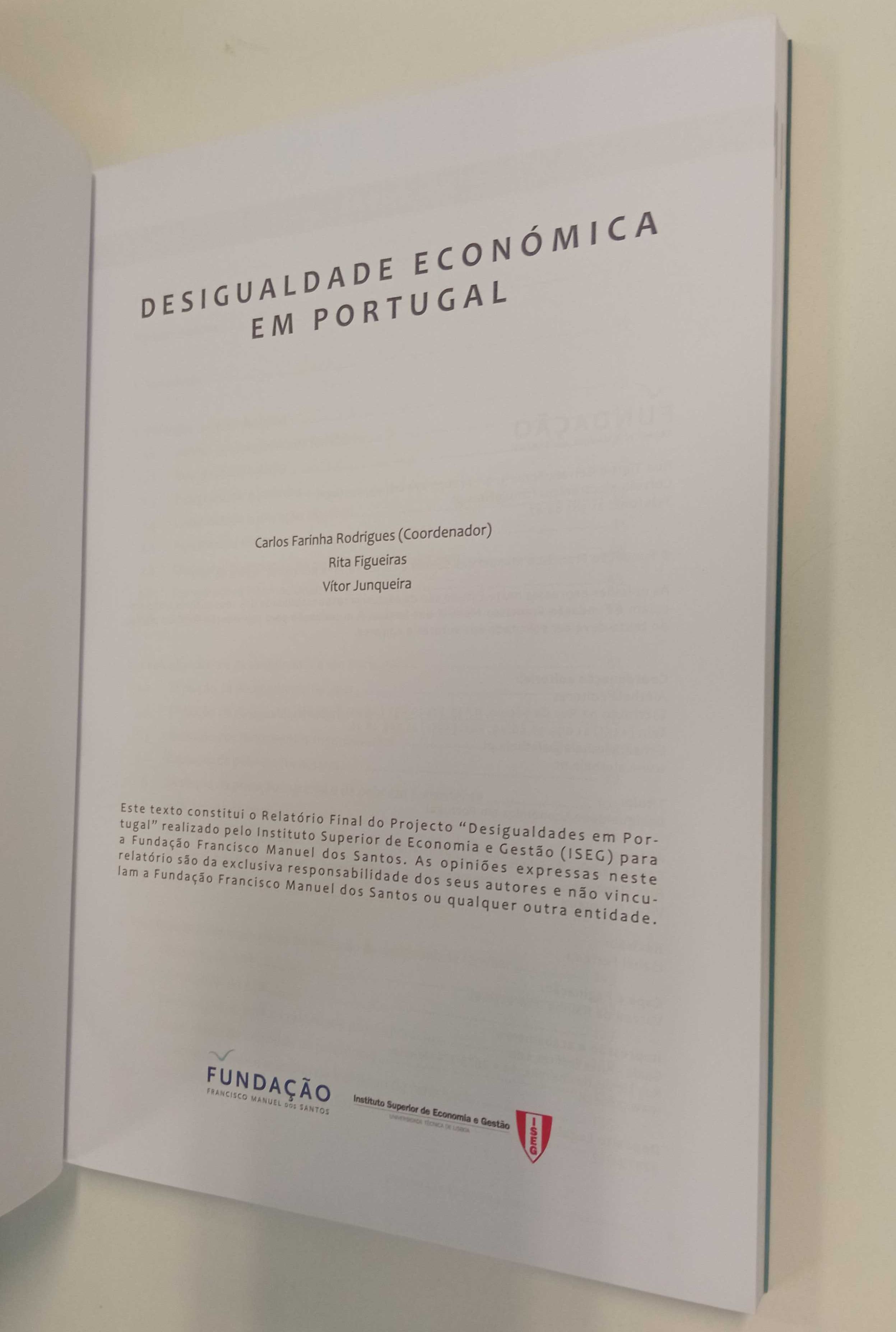 Desigualdade económica em Portugal, de Carlos Farinha Rodrigues