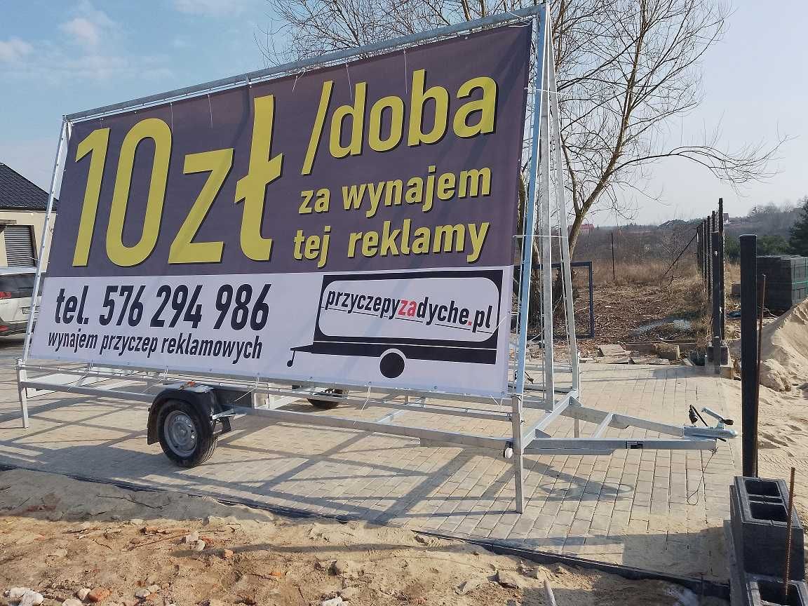 Wynajem przyczep reklamowych, reklama mobilna, PrzyczepyZaDyche.pl