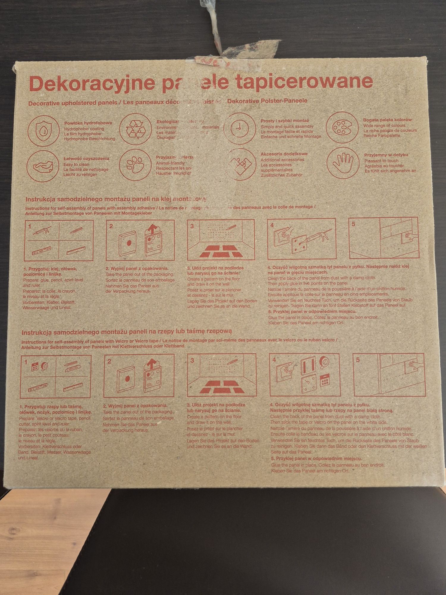 Panele tapicerowane ścienne 30x30