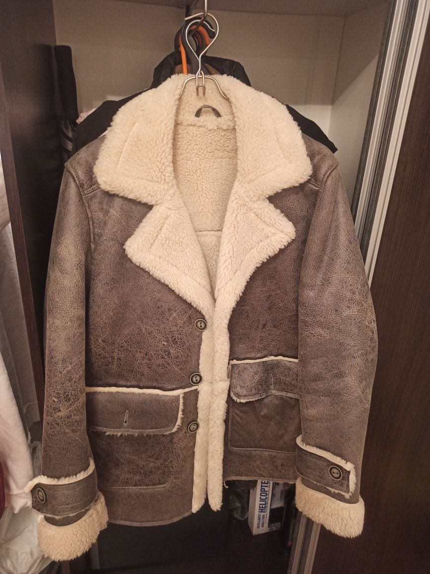 River island дублёнка пальто мужское