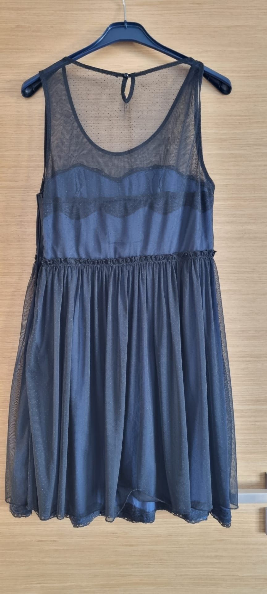 Vestido Gala Azul e Preto