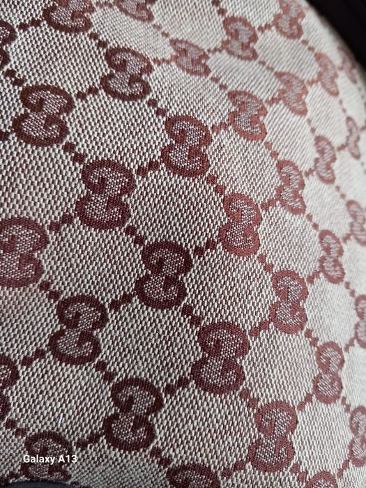 Gucci duża torebka szoperka z płótna