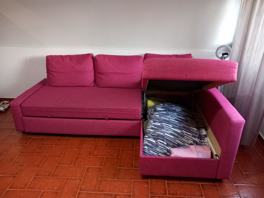 Sofá-cama do Ikea tecido