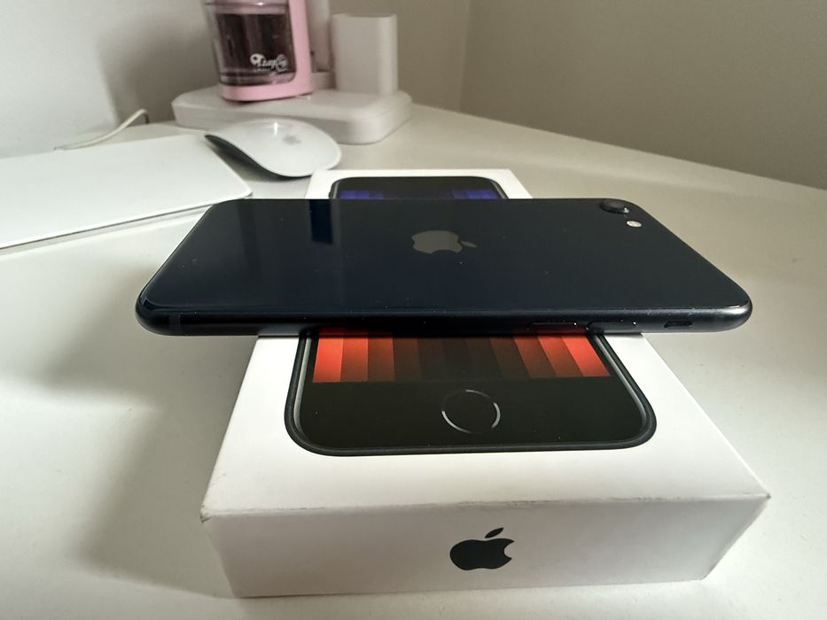 iPhone SE 2022 Midnight 128gb Jak Nowy Oryginalna Bateria 93%