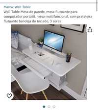 Mesa de parede para computador