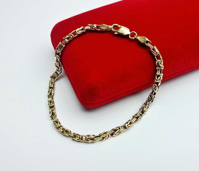 Złota bransoletka pr. 585 3.04g KRÓLEWSKA MM