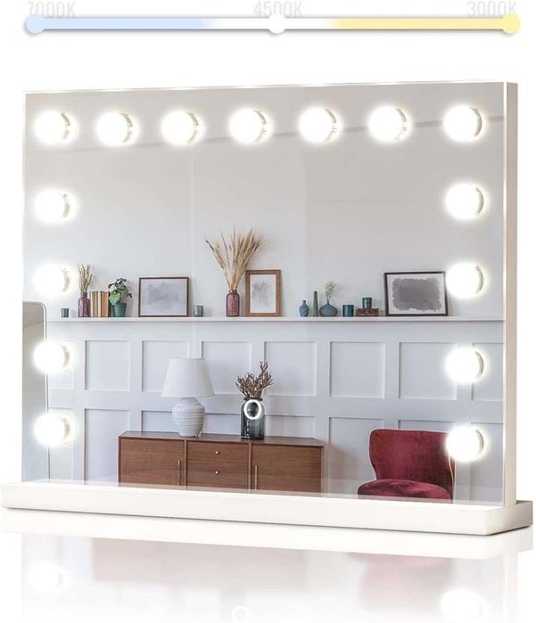 Nowe lustro kosmetyczne Hollywood / oświetlenie LED / toaletka !K357!
