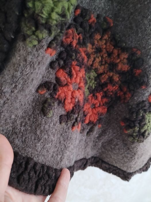 Розкішний вовняний кейп, жилет у бохо стилі, Італія