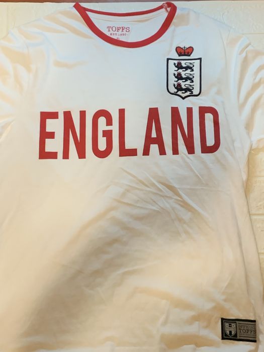Футболка England Toffs футбольная форма джерси топ венткжная ретро бел