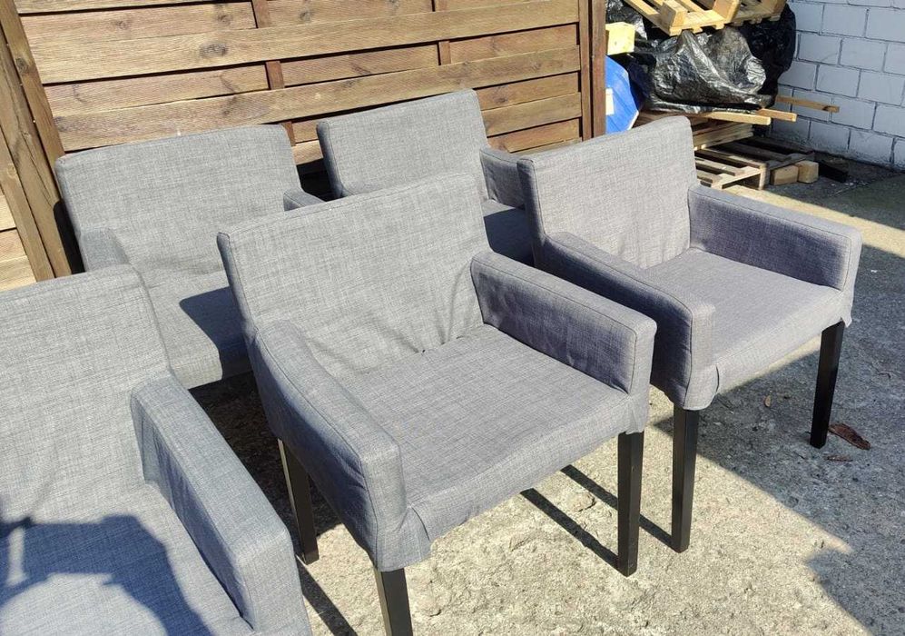 Krzesło IKEA Nils z podłokietnikami zdejmowane pokrowce Dostępne 10