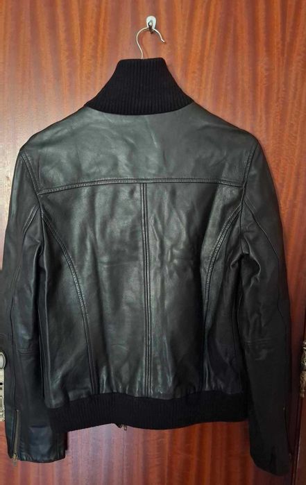 Casaco em pele- Preto - L- Mango