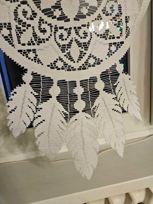 Dwa panele okienne 43 x 140 cm  łapacz snów dekoracja okno 2 sztuki