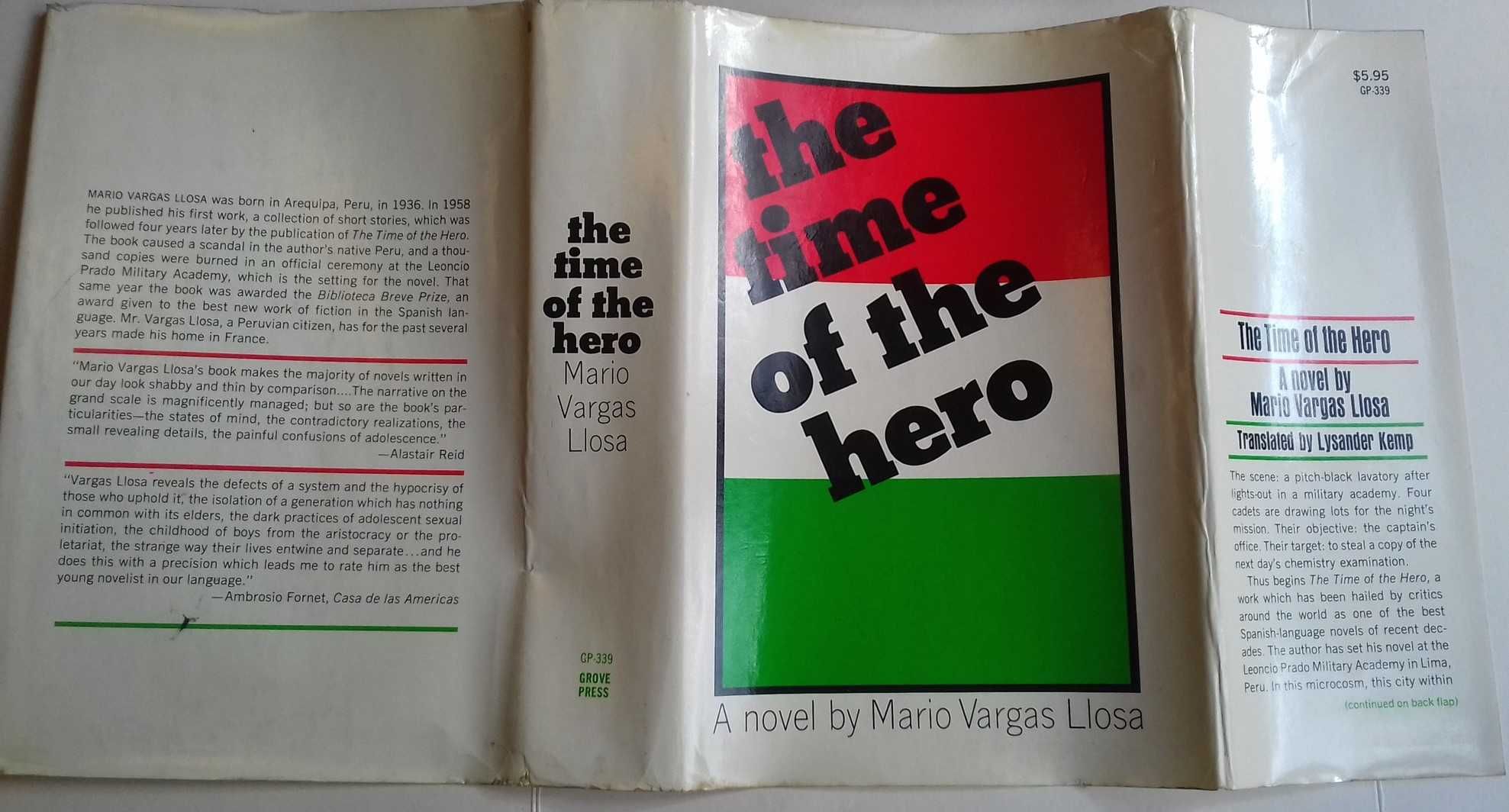 Vargas Llosa Mario, The time of the hero ; (La ciudad y los perros)