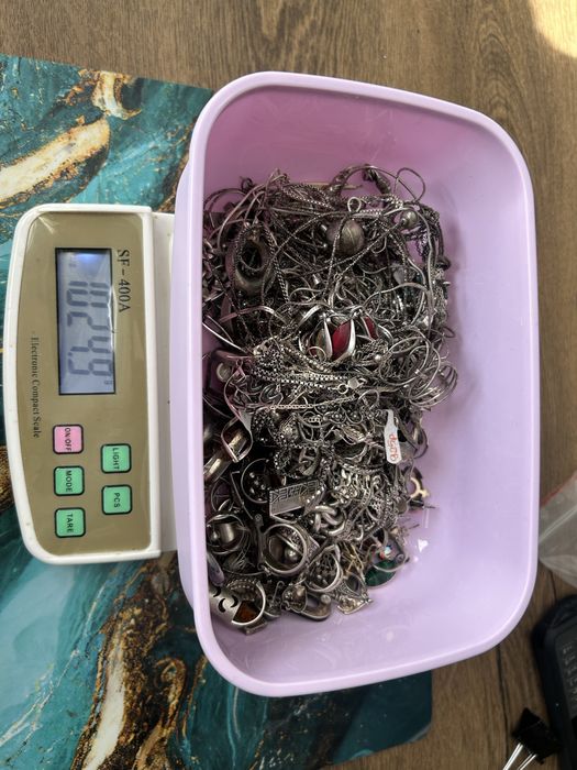 Złom Srebra 1025g Próba 925/Wyroby/Złom/Inwestuj/5.95zl/g!