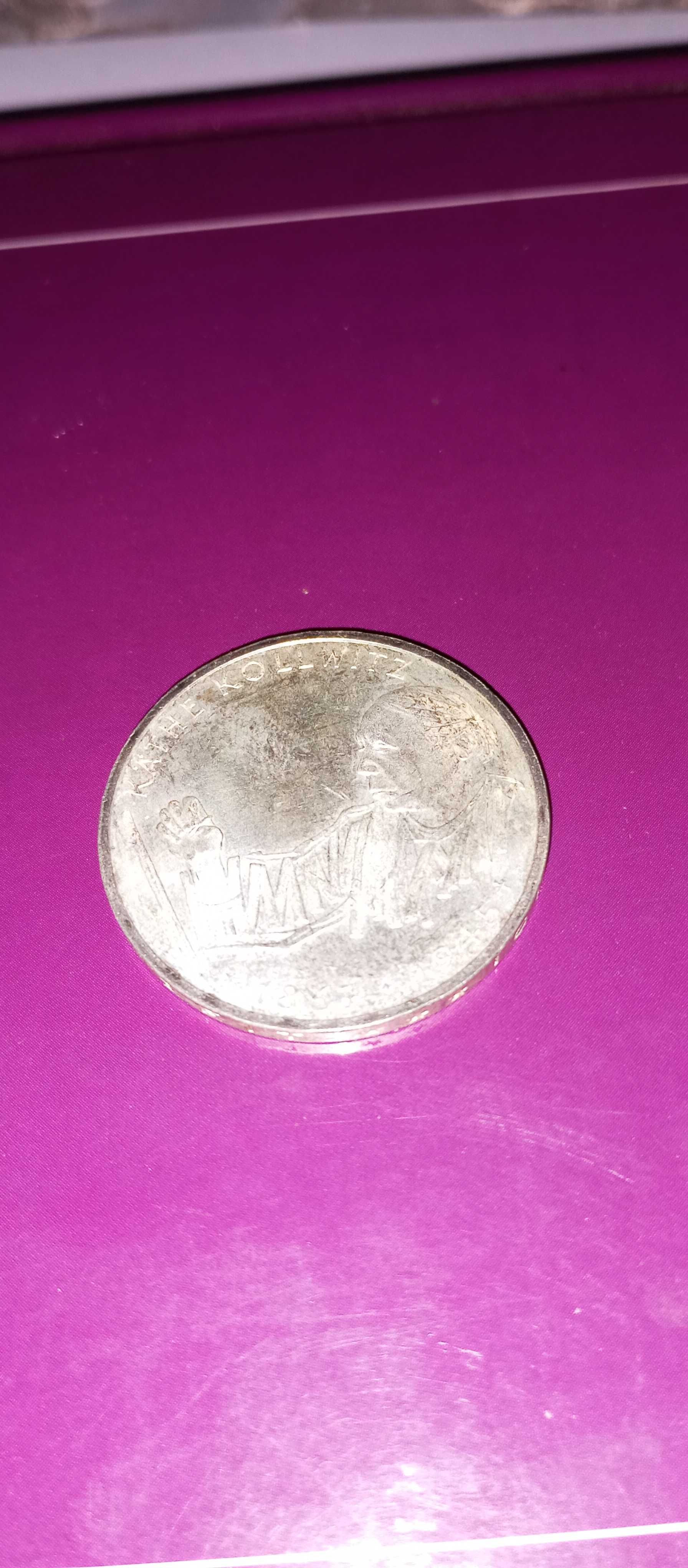 Srebrna moneta 10 marek 1992