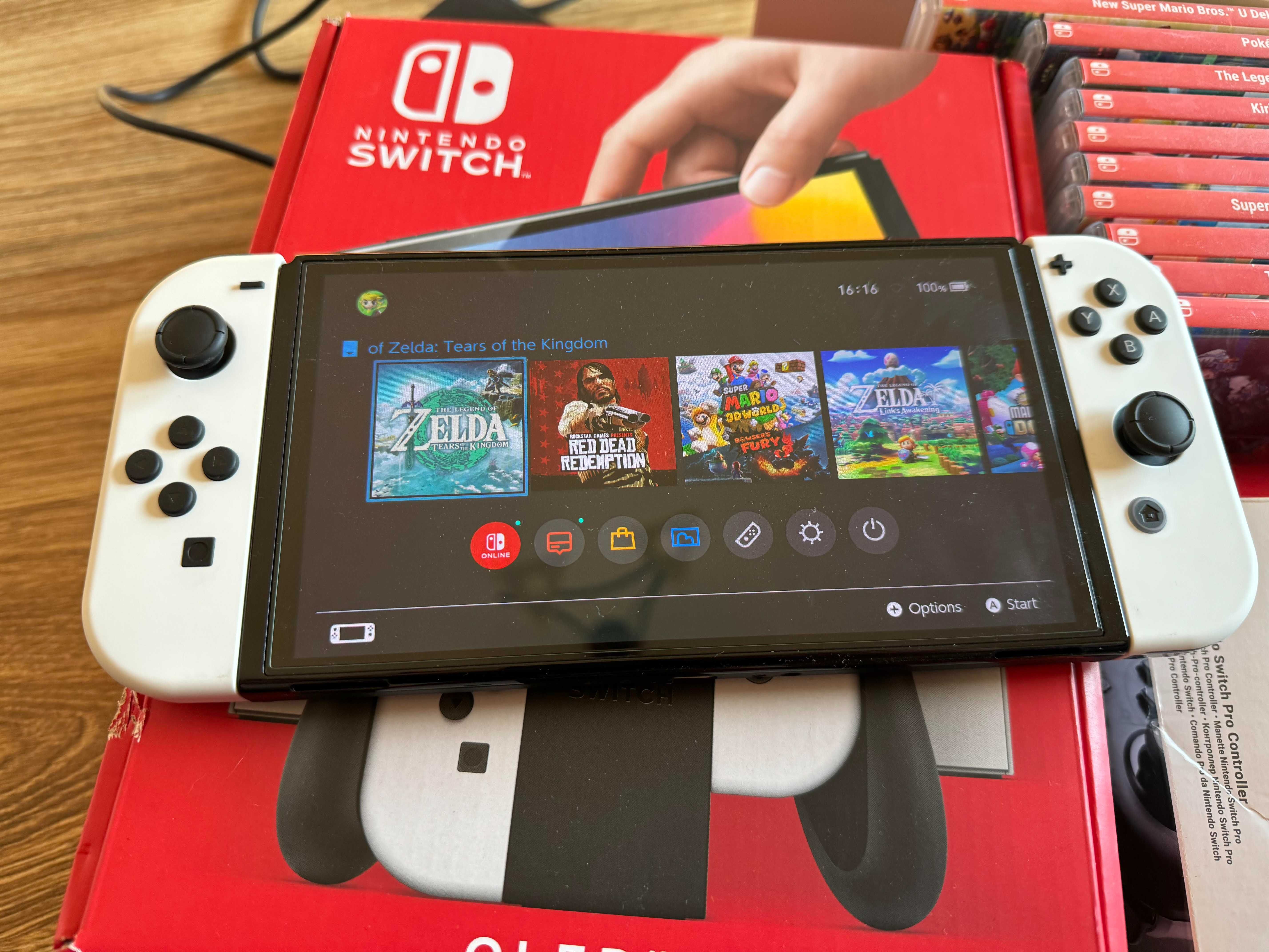 Konsola Nintendo Switch OLED + 11 gier