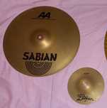 Conjunto Pratos Bateria (crash 14", splash 6")