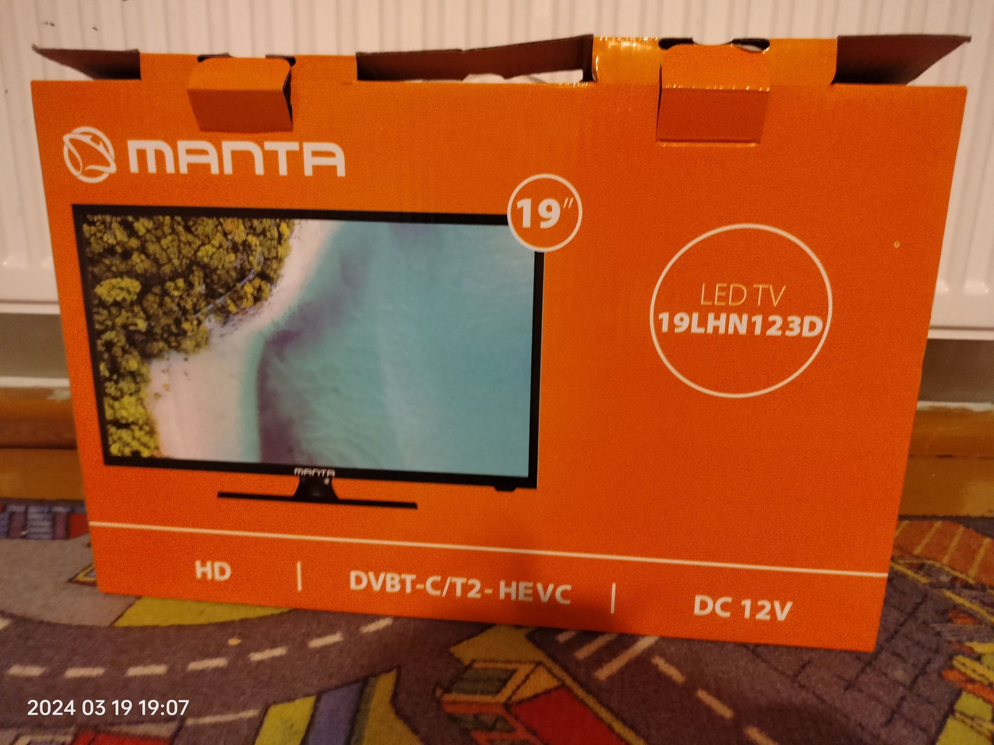 Telewizor Manta 19" DVB-T 2 bez micro USB