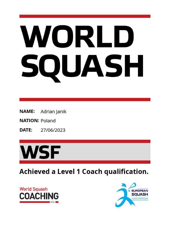 Treningi Squash Katowice, lekcje squasha Katowice