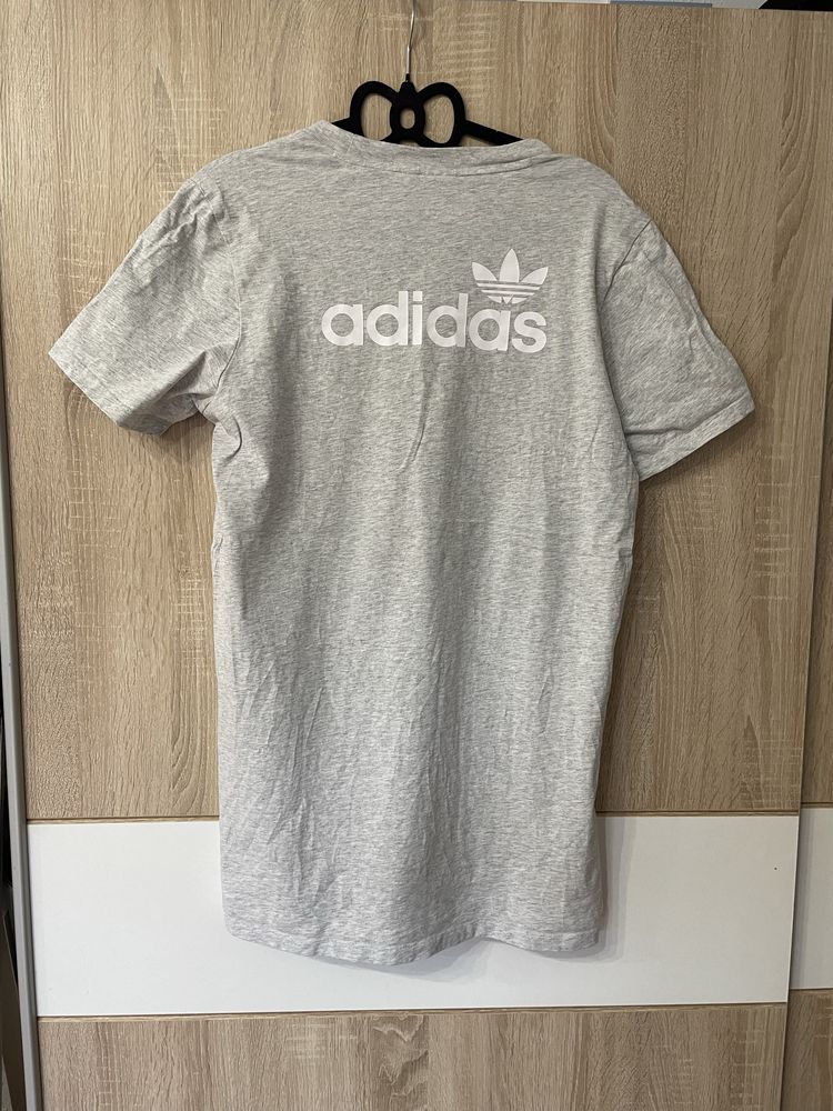 Koszulka Adidas M szara logowana hit t-shirt