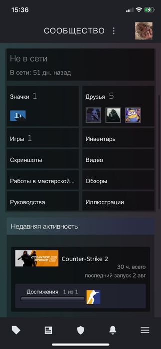 Аккаунт Steam Counter Strike 2 Prime