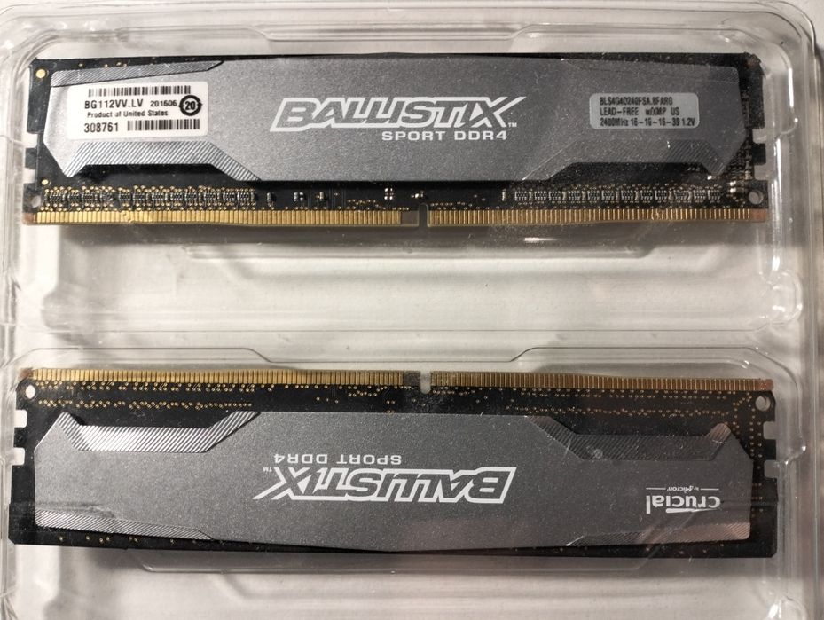 Pamięć RAM 2x 4gb DDR4 2400mhz