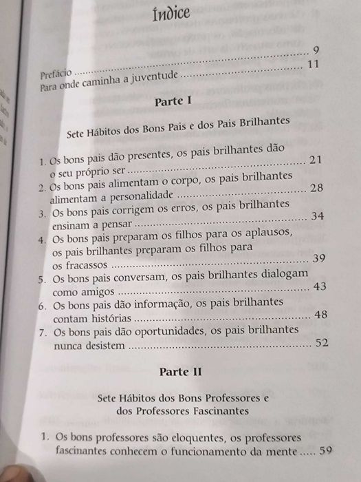 Livro "Pais Brilhantes, Professores Fascinantes" de Augusto Cury