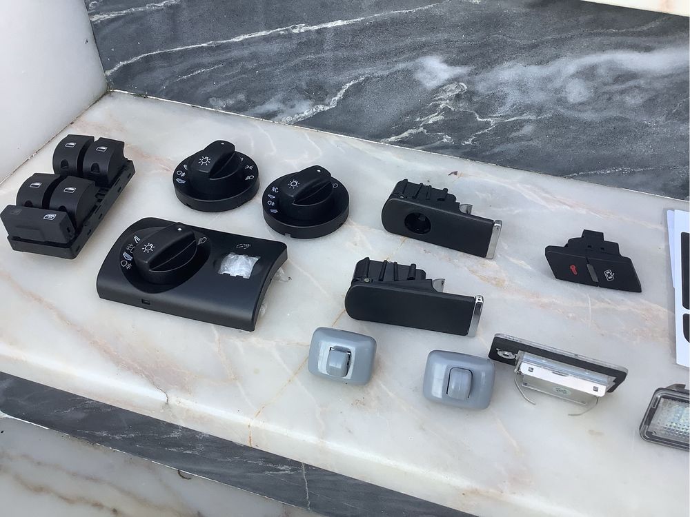audi kit reparacao climatronic radio manete porta luvas clip palas