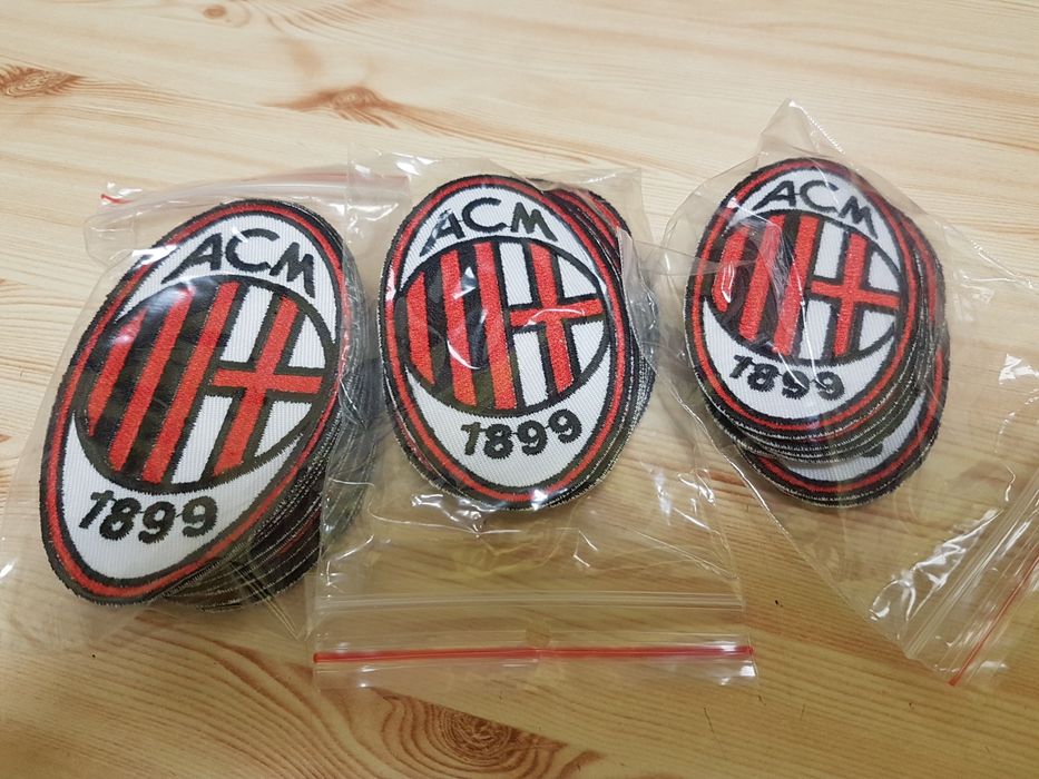 Termonaszywka naszywka Ac Milan Naklejka 90mm x 55mm - bdb jakosc