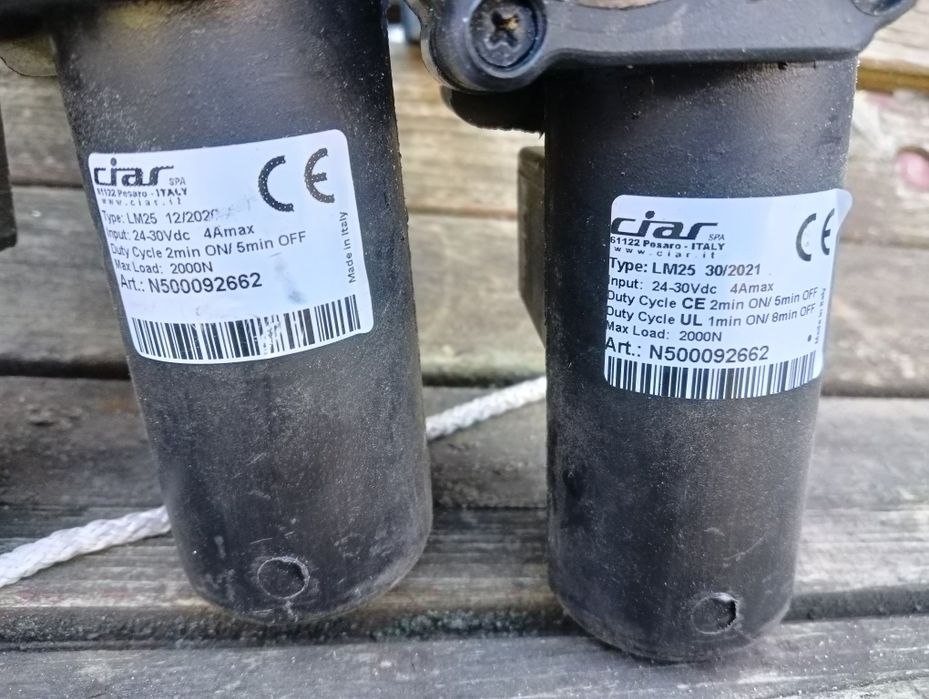 Siłownik automaty elektryczne liniowe 2000N