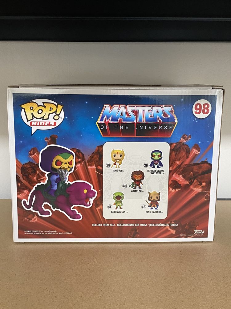 Funko Pop Skeletor on Panthor 98 Masters of The Universe