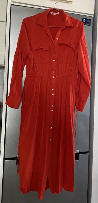 Czerwona sukienka Sinsay m wiskoza